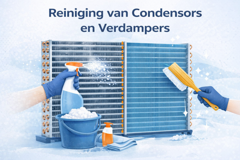 hoe verleng je de levensduur van een koelinstallatie? 4 Reiniging van Condensors en Verdampers