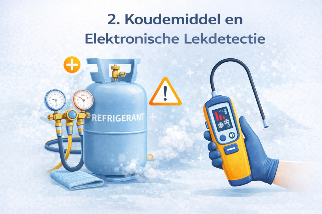 hoe verleng je de levensduur van een koelinstallatie? 5 Koudemiddel en Elektronische Lekdetectie