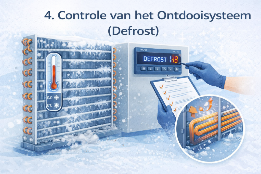 hoe verleng je de levensduur van een koelinstallatie? 7 Controle van het Ontdooisysteem (Defrost)