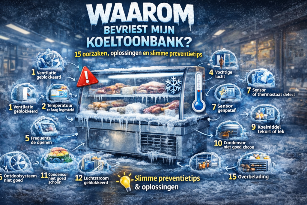 Waarom bevriest mijn koeltoonbank? 15 oorzaken, oplossingen en slimme preventietips 2 Waarom bevriest mijn koeltoonbank? 15 oorzaken, oplossingen en slimme preventietips
