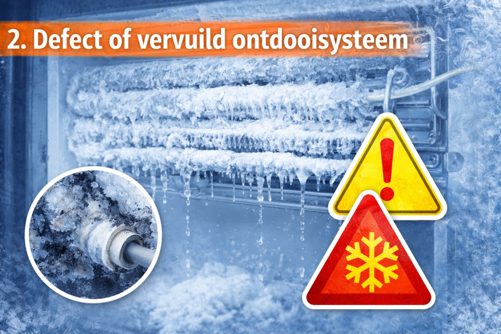Waarom bevriest mijn koeltoonbank? 15 oorzaken, oplossingen en slimme preventietips 5 Defect of vervuild ontdooisysteem