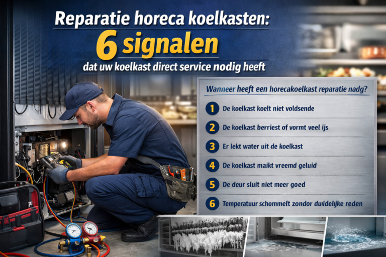 Reparatie horeca koelkasten 11 Reparatie horeca koelkasten: 6 signalen dat uw koelkast direct service nodig heeft