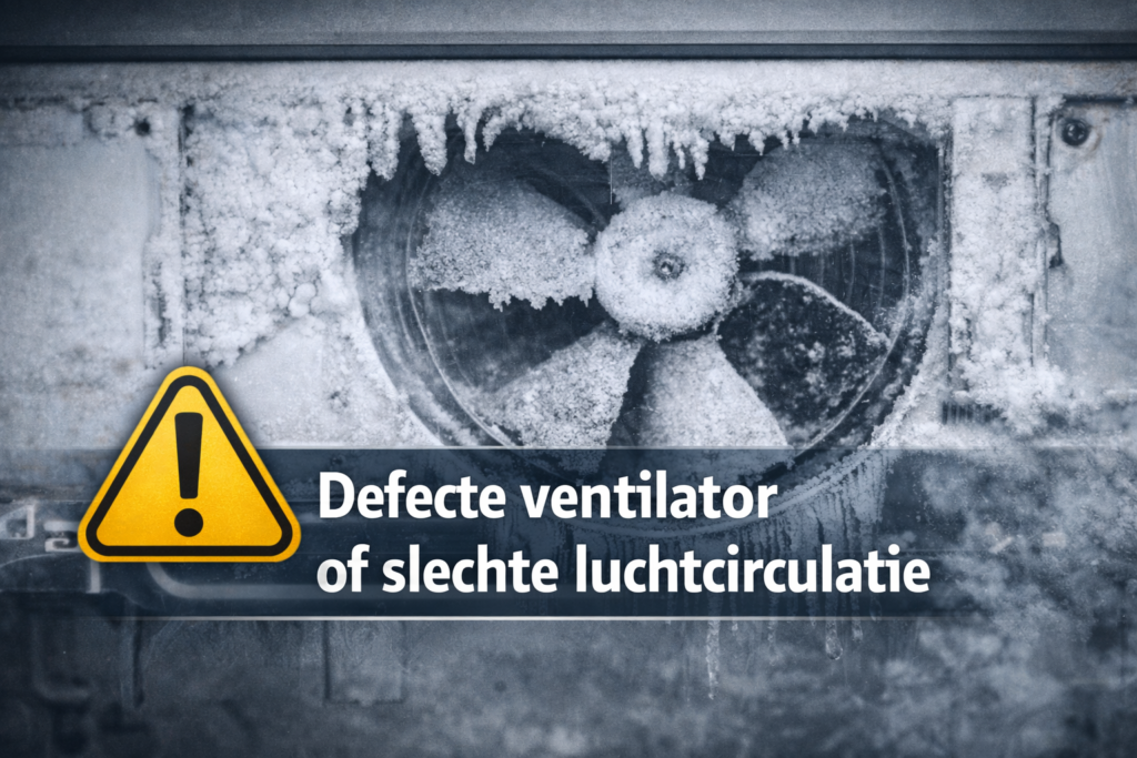 Defecte ventilator of onvoldoende luchtcirculatie