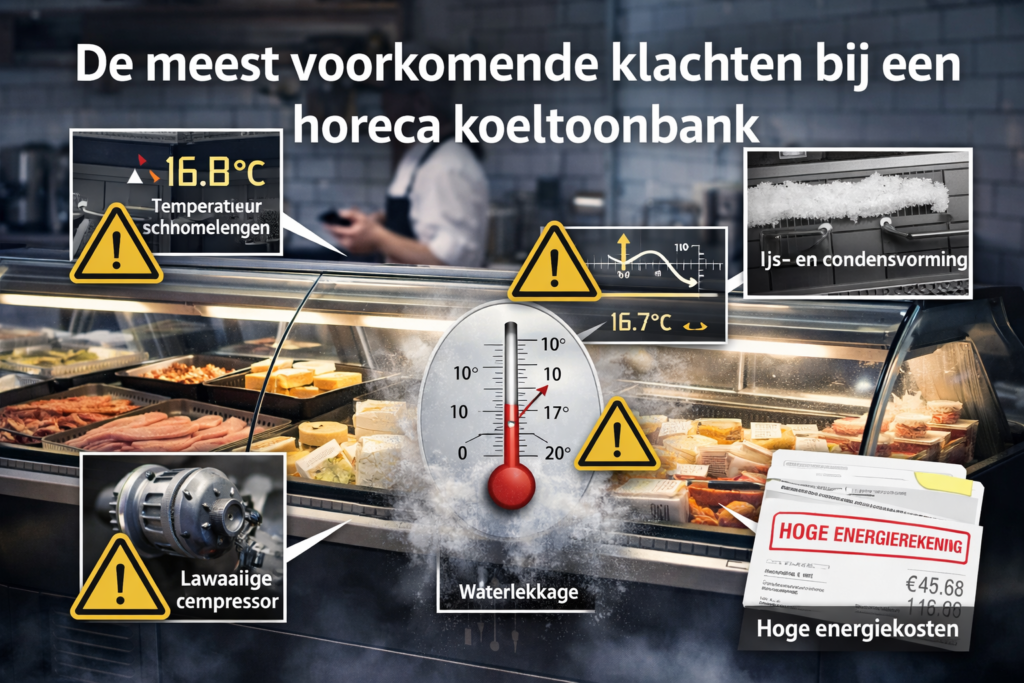 2. De meest voorkomende klachten bij een horeca koeltoonbank