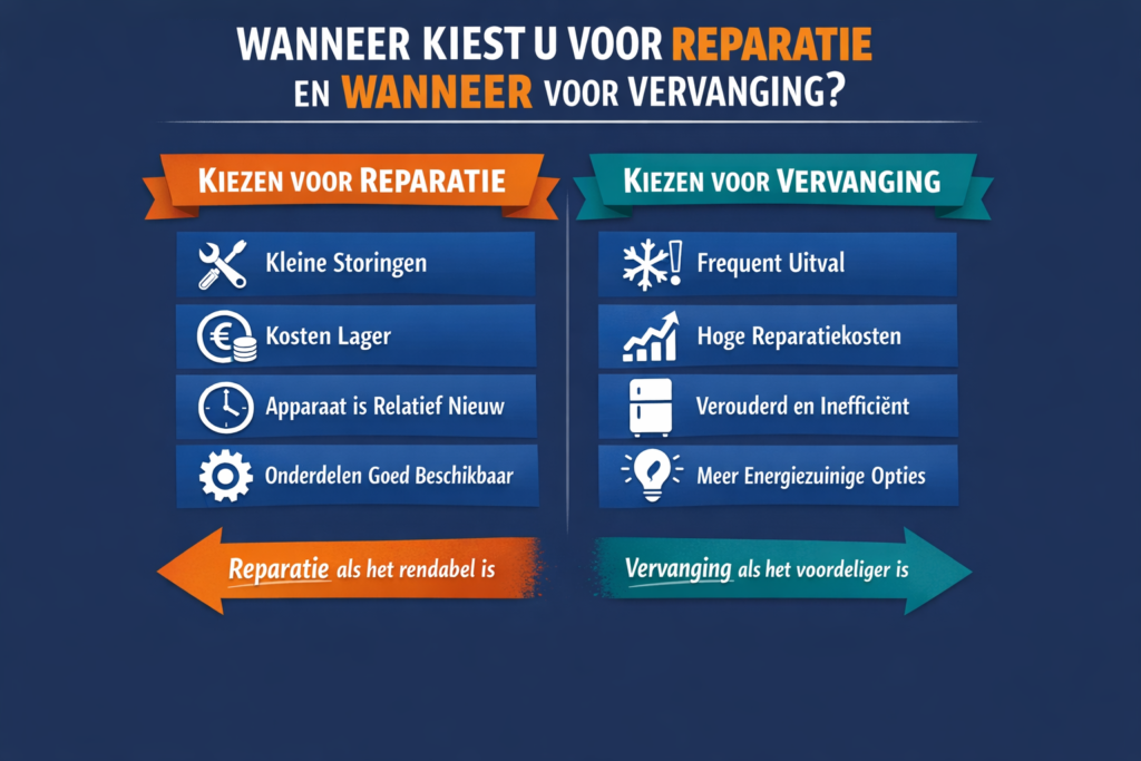 Wanneer kiest u voor reparatie en wanneer voor vervanging?