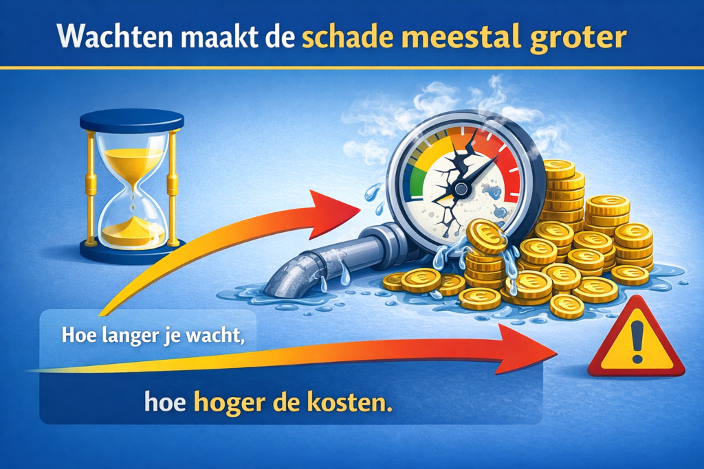 Wachten maakt de schade meestal groter