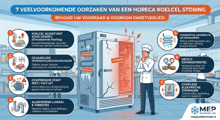 7 Veelvoorkomende Oorzaken van een Horeca Koelcel Storing