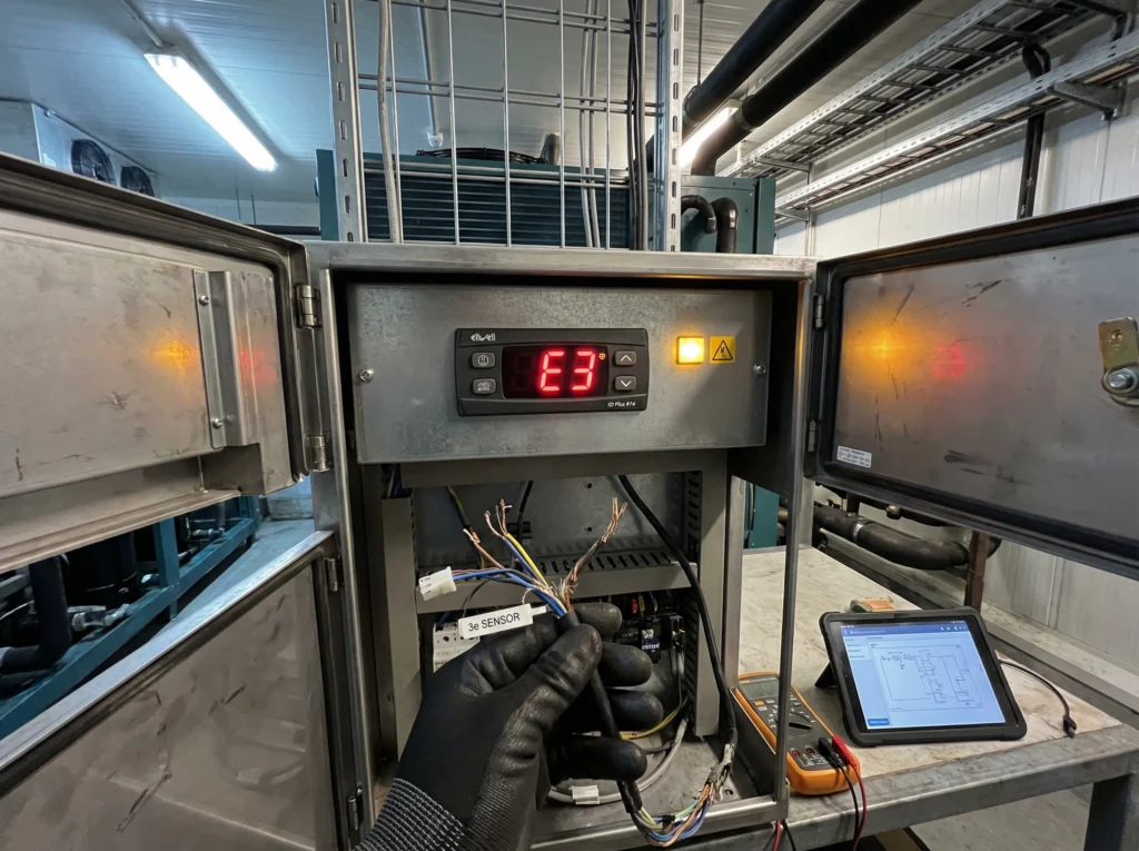 11 betekenissen van foutcodes van Eliwell ID Plus 5 Foutcode E3: Storing in de Optionele Derde Sensor