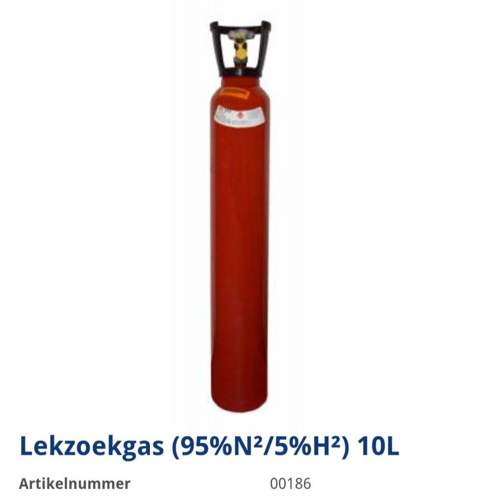 Gaslekkage commerciële koeling 4 Waarom gebruiken wij deze combinatie?Lekzoekgas (95% N₂ / 5% H₂)