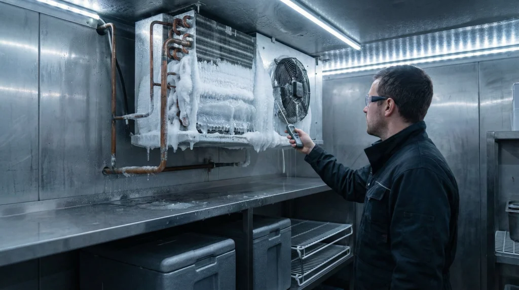 IJsopbouw op de Verdamper