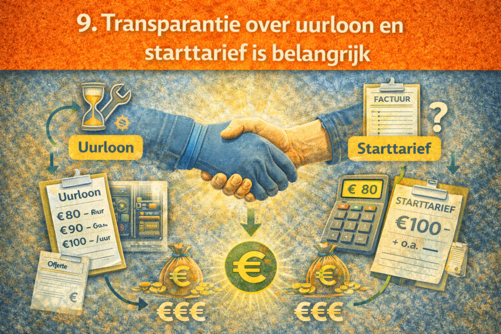 Transparantie over uurloon en starttarief is belangrijk