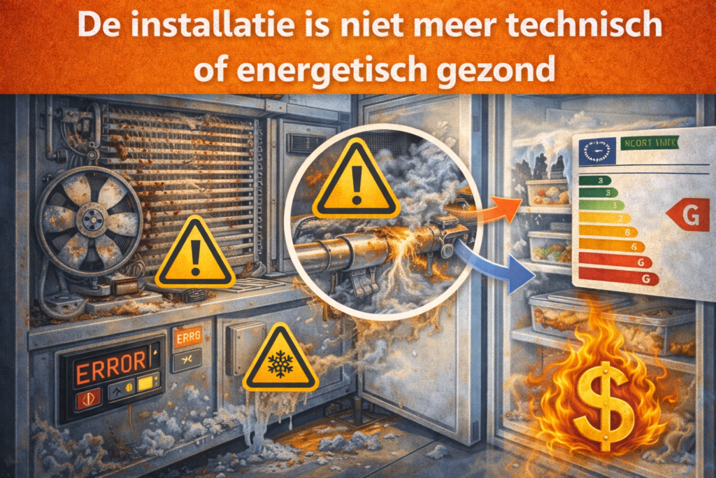  De installatie is niet meer technisch of energetisch gezond