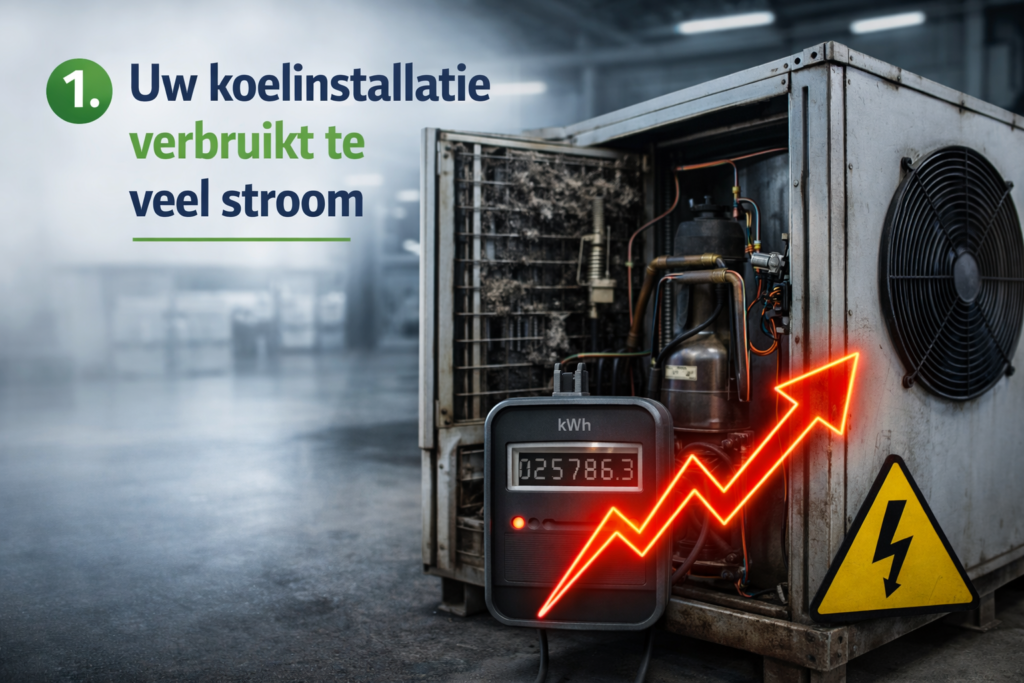 Uw koelinstallatie verbruikt te veel stroom
