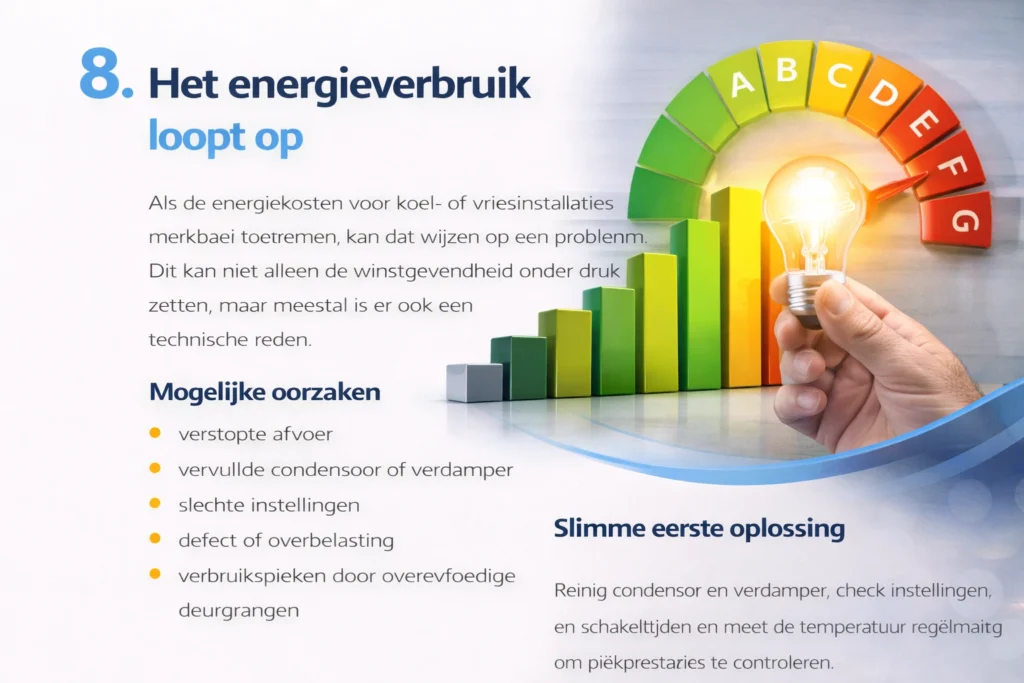 Het energieverbruik loopt op