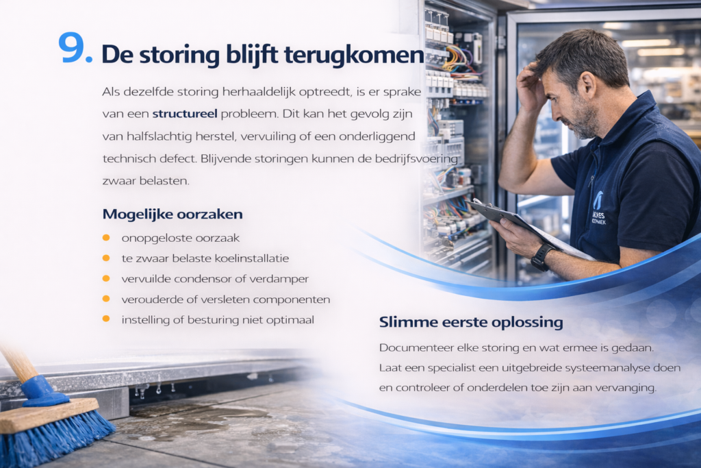 De storing blijft terugkomen