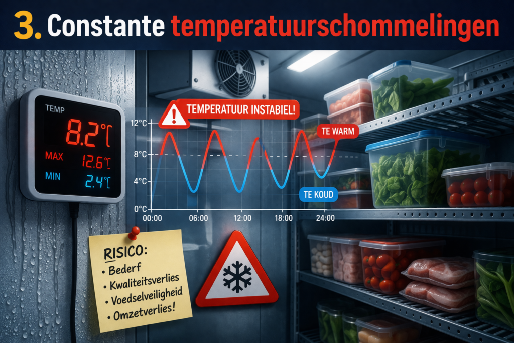 Constante temperatuurschommelingen