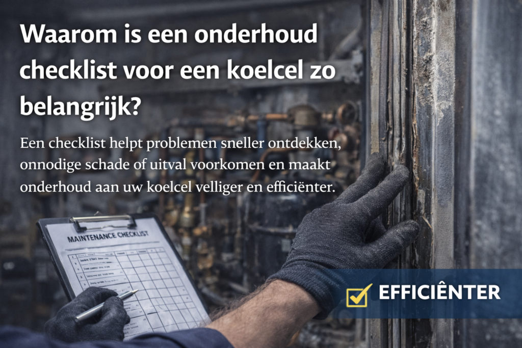 Waarom is een onderhoud checklist voor een koelcel zo belangrijk?