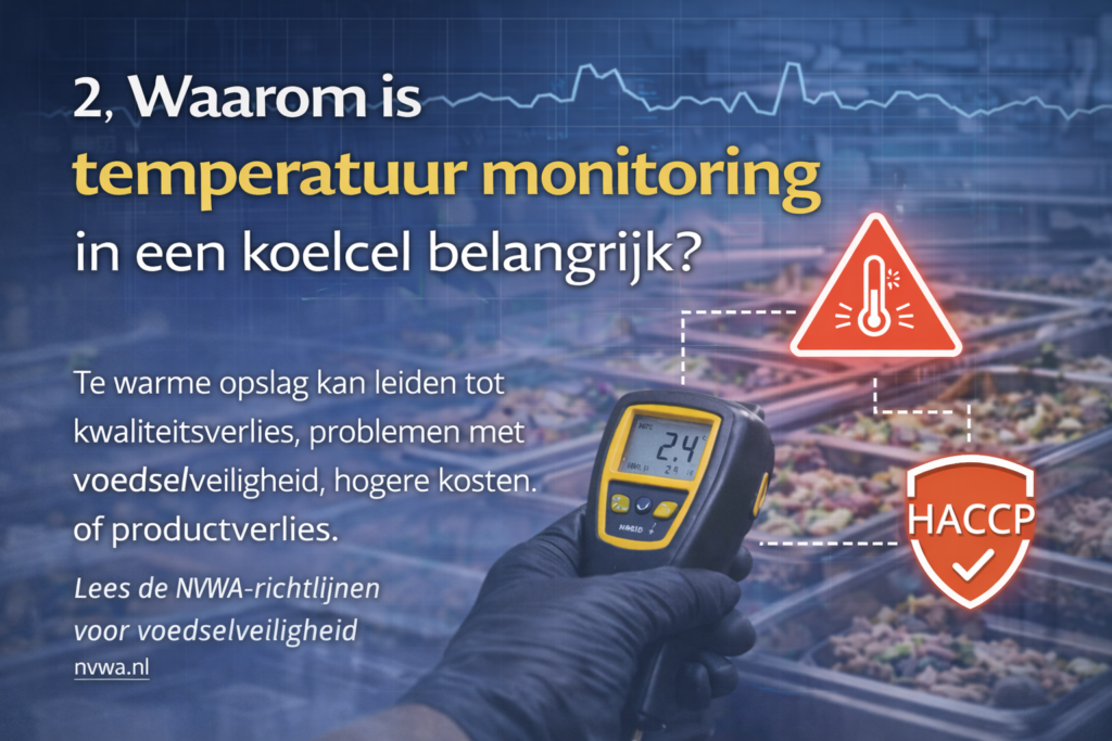 Waarom is temperatuur monitoring in een koelcel belangrijk?