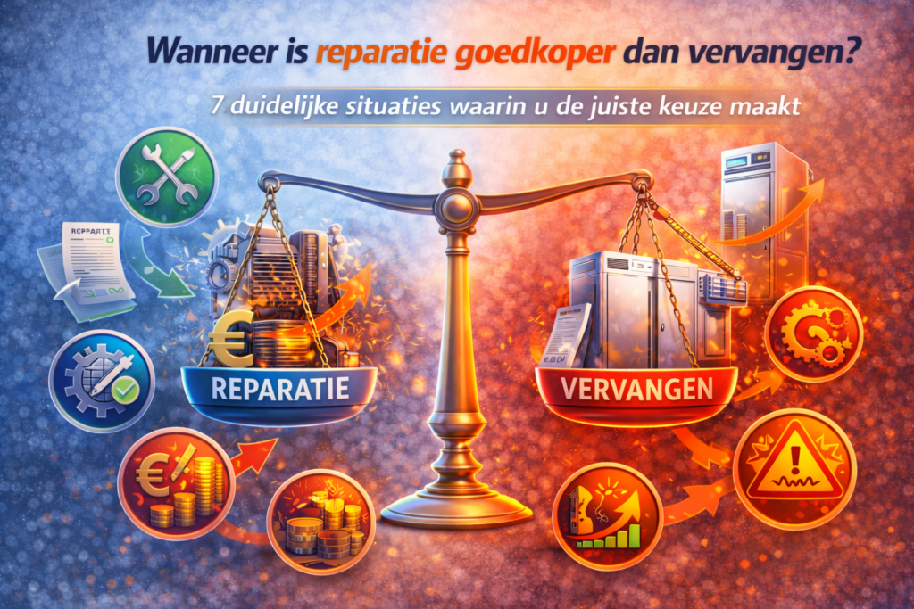 Wanneer is reparatie goedkoper dan vervangen? 7 duidelijke situaties waarin u de juiste keuze maakt