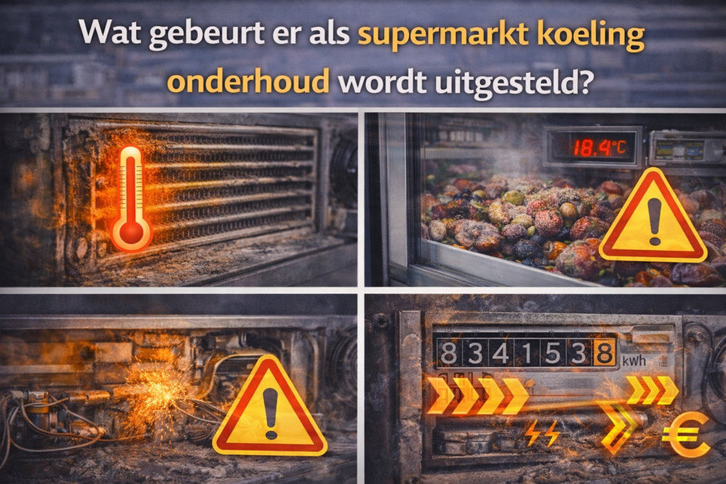 Wat gebeurt er als supermarkt koeling onderhoud wordt uitgesteld?