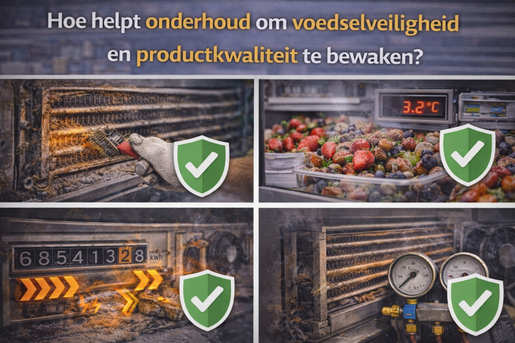 Hoe helpt onderhoud om voedselveiligheid en productkwaliteit te bewaken?