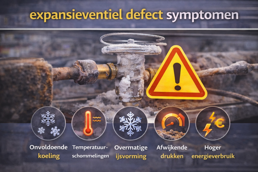 expansieventiel defect symptomen