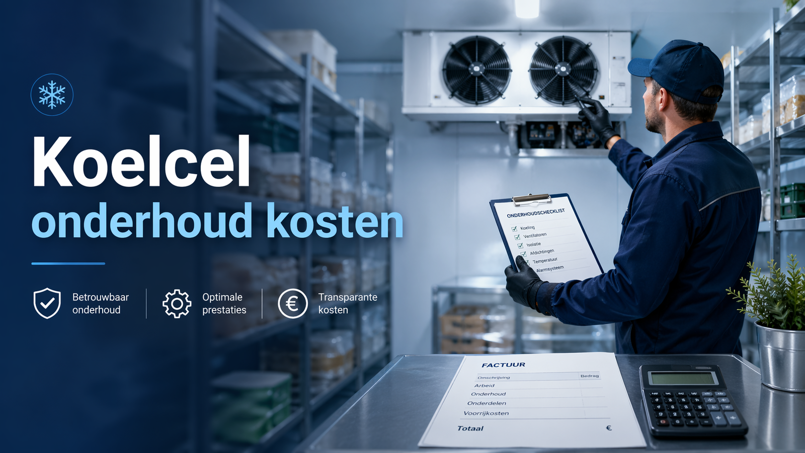 Restaurant koelcel onderhoud