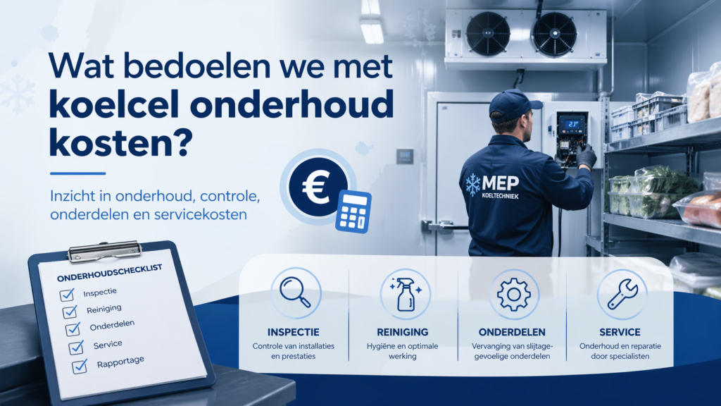 Wat bedoelen we met koelcel onderhoud kosten?