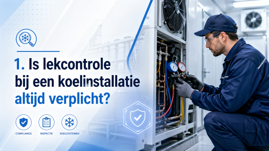 Is lekcontrole bij een koelinstallatie altijd verplicht?