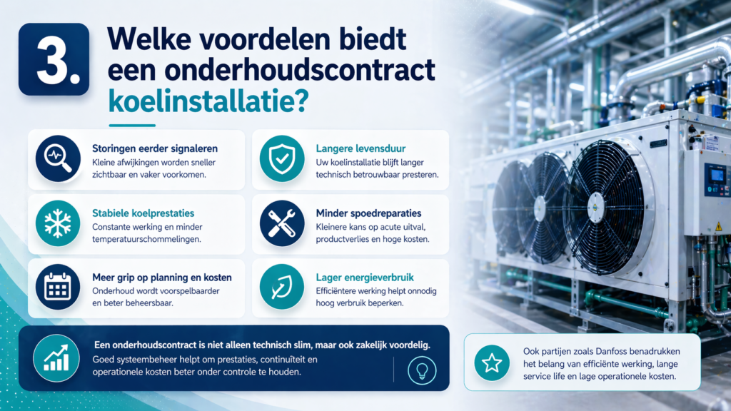Welke voordelen biedt een onderhoudscontract koelinstallatie?