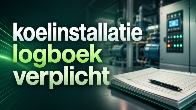 Koelinstallatie logboek verplicht: wanneer heeft u een logboek nodig?