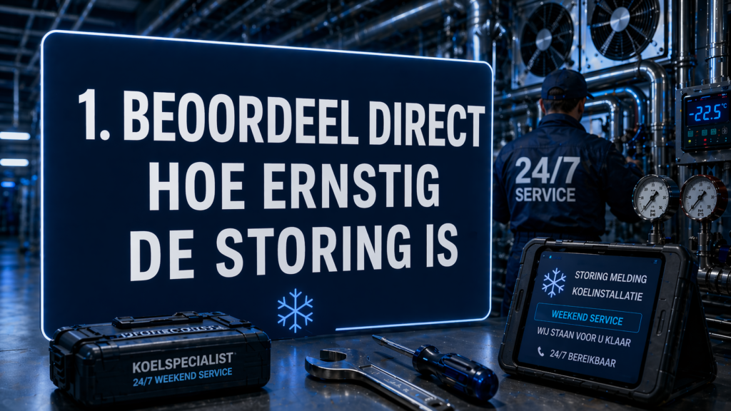 koelinstallatie storing weekend