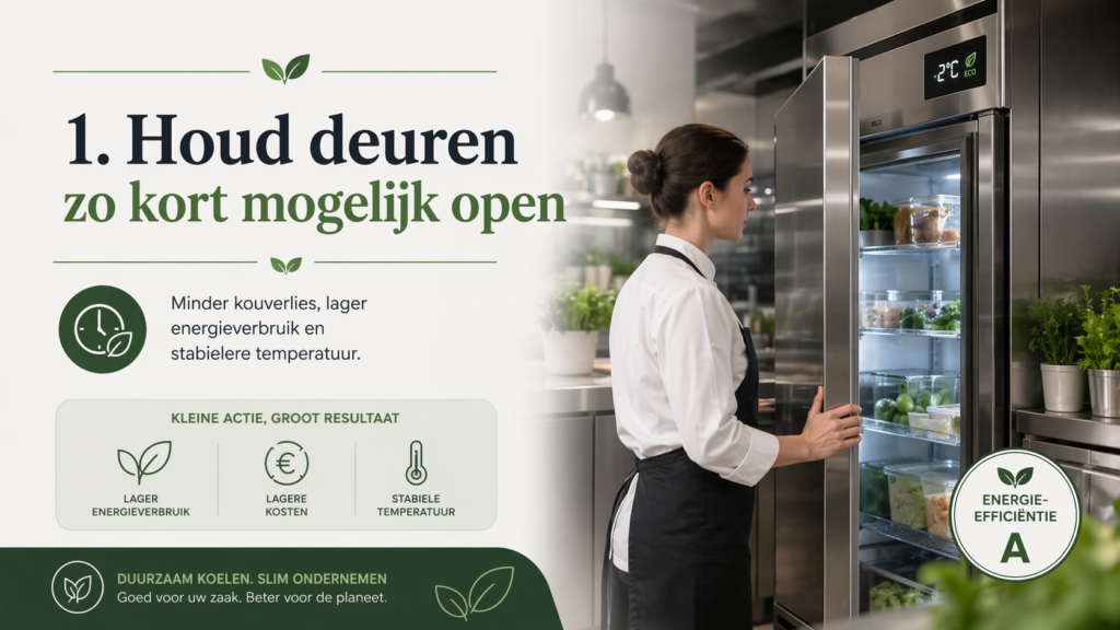 koelinstallatie energie besparen horeca
