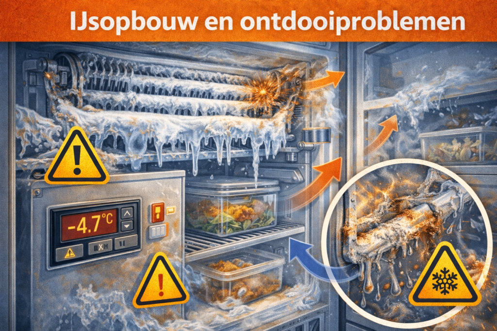 IJsopbouw en ontdooiproblemen