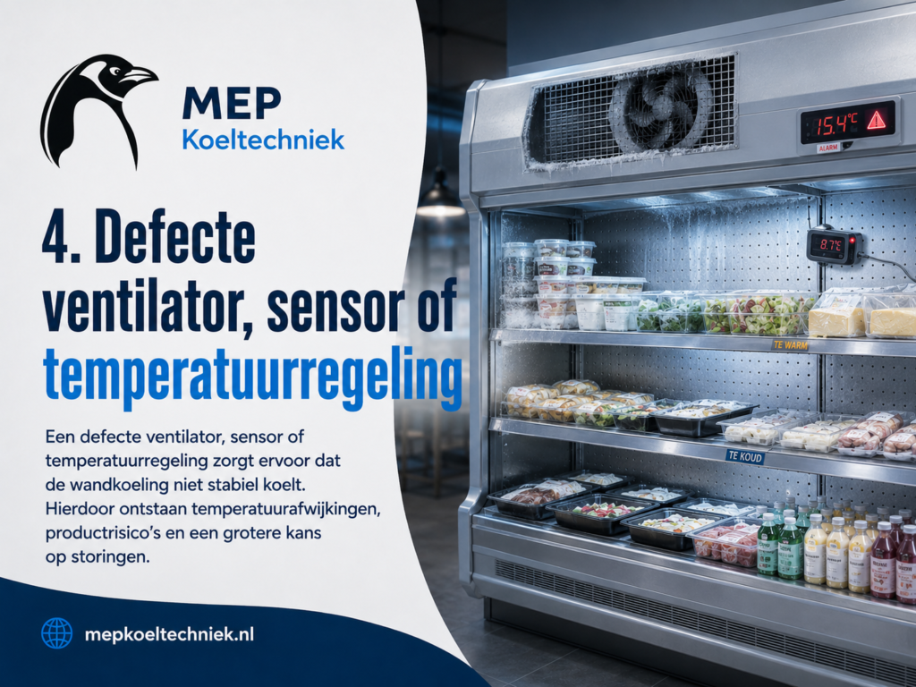 Wandkoeling koelt niet goed? Oorzaken, risico’s en oplossing 5 Defecte ventilator, sensor of temperatuurregeling