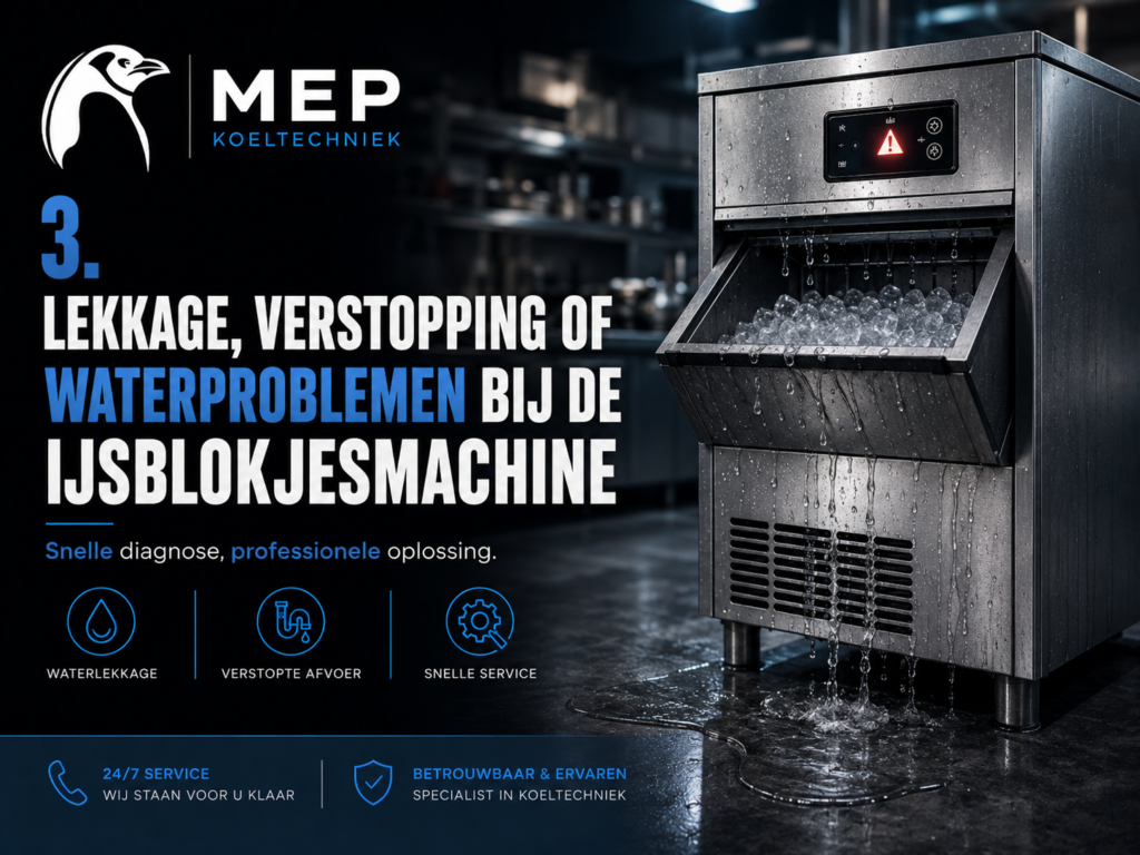 5. Wanneer moet u een monteur inschakelen bij een ijsblokjesmachine storing?