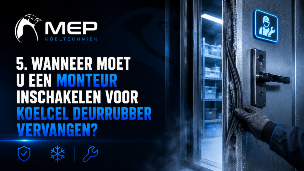 Wanneer moet u een monteur inschakelen voor koelcel deurrubber vervangen?