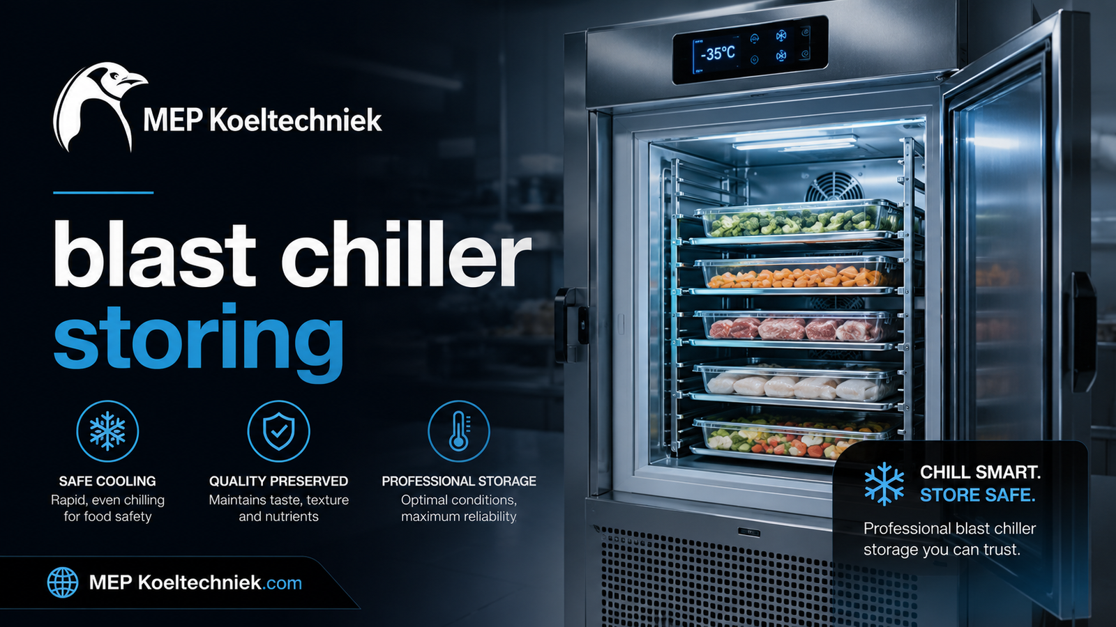 blast chiller storing