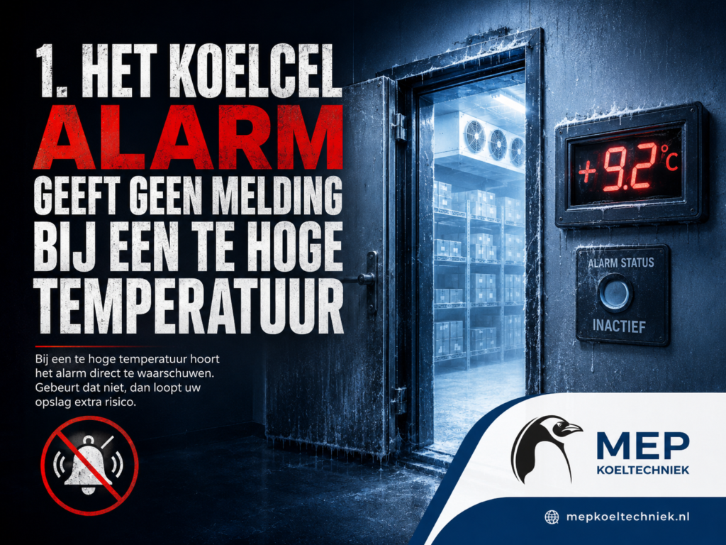 koelcel alarm werkt niet