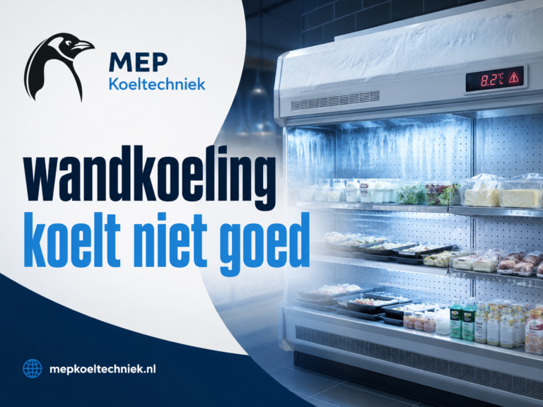 wandkoeling koelt niet goed