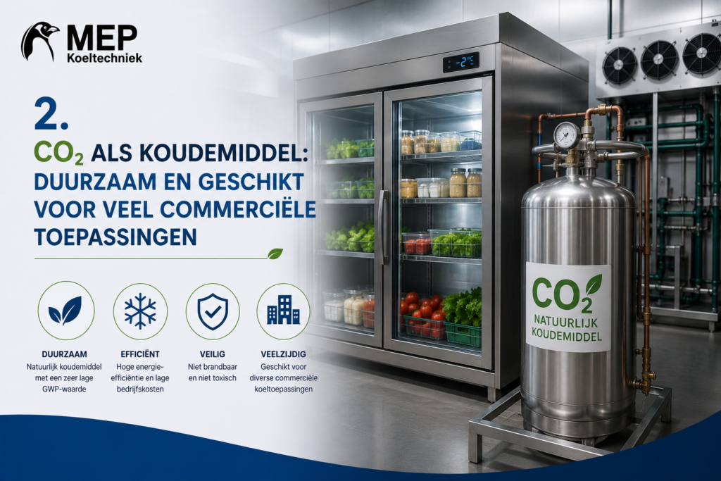 natuurlijke koudemiddelen horeca 3 CO2 als koudemiddel: duurzaam en geschikt voor veel commerciële toepassingen