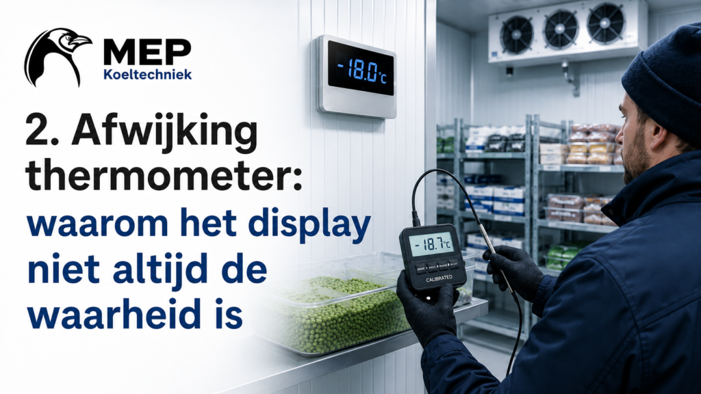 temperatuurkalibratie koelcel 3 2. Afwijking thermometer: waarom het display niet altijd de waarheid is