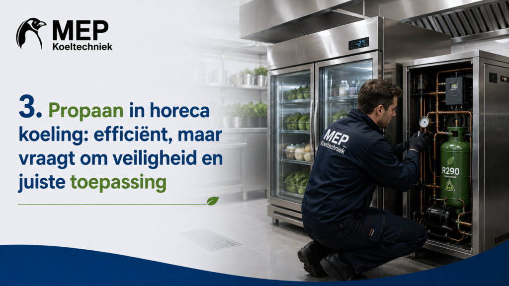natuurlijke koudemiddelen horeca 4 Propaan in horeca koeling: efficiënt, maar vraagt om veiligheid en juiste toepassing